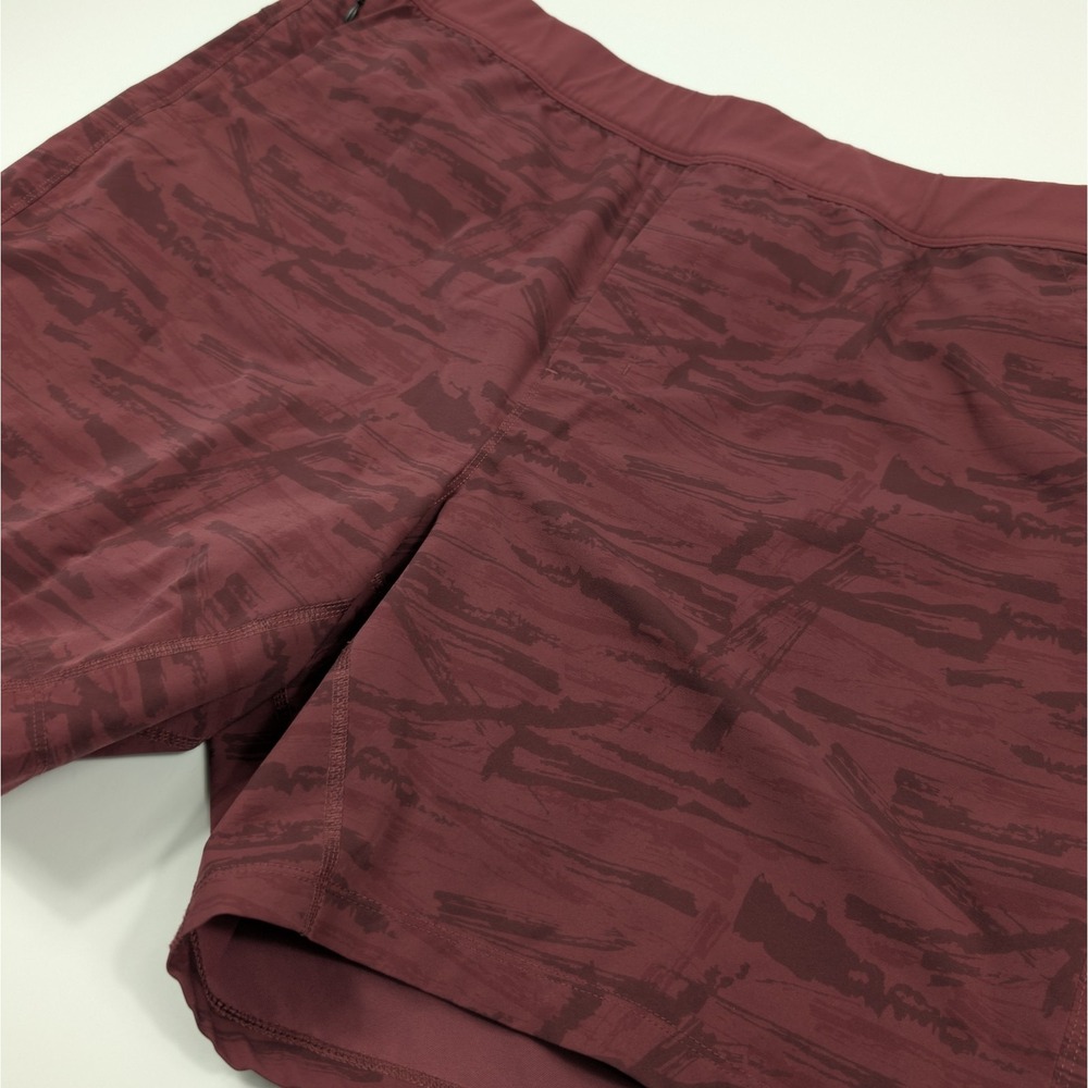 Public Rec Flex Shorts Lined Mens 40 7" Inseam Maroon Performance Stretch‎